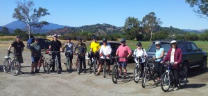 Attendees of "Bike The Watershed 4" GWC bike ride in August 2014